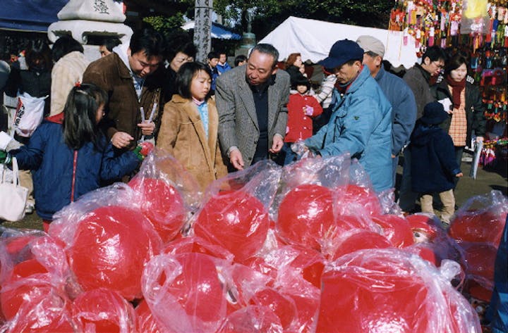 高尾山だるま市