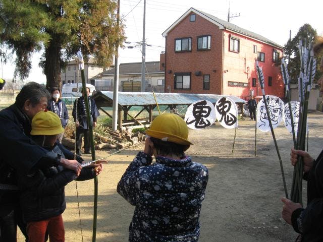 鶴ケ曽根上久伊豆神社の弓ぶち・鶴ケ曽根下久伊豆神社の弓ぶち