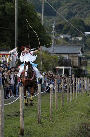 吉保八幡神社のやぶさめ