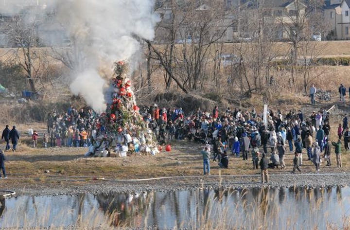 【2021年開催中止】多摩川どんど焼き