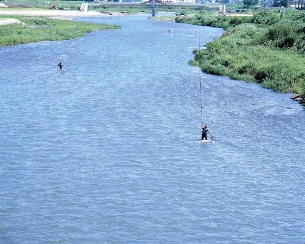 鮎釣り
