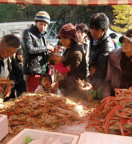 越前がに朝市2021