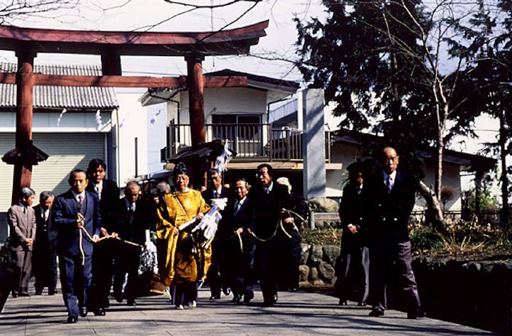 神部神社の曳舟神事