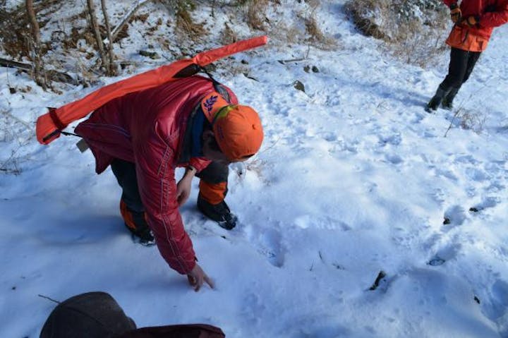猟師と一緒に山歩き