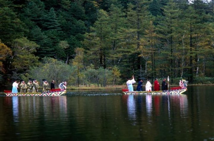 明神池　お船まつり