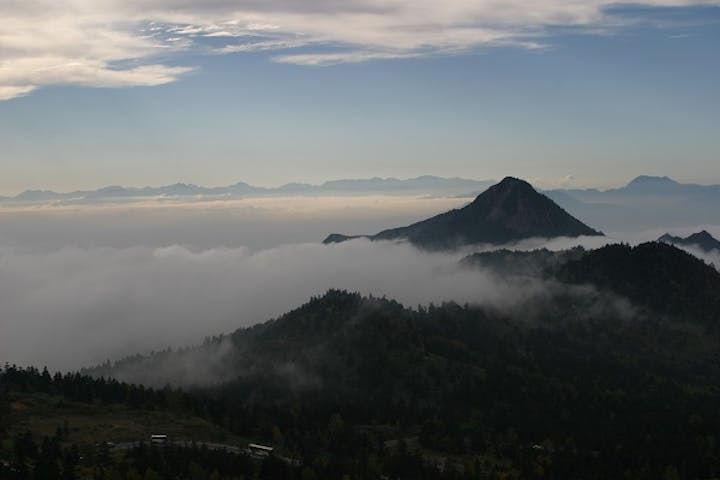 横手山からの雲海