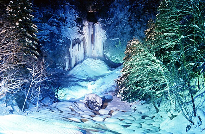 平湯大滝結氷まつり