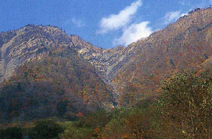 安倍峠・大谷崩周辺の紅葉