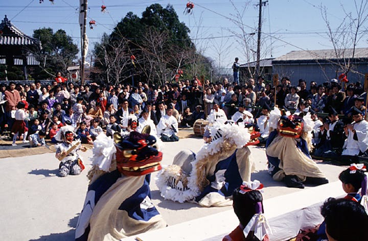 郡山の酒井神社獅子舞