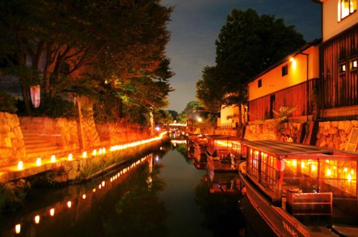 【2021年は規模縮小して開催】八幡堀まつり　町並みと灯り