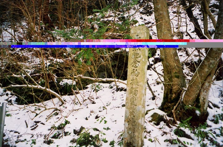 綿向山麓の接触変質地帯