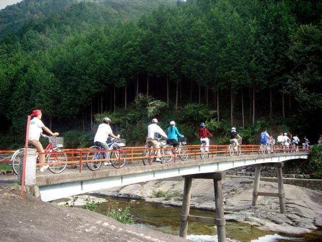 越知川名水街道自転車下り