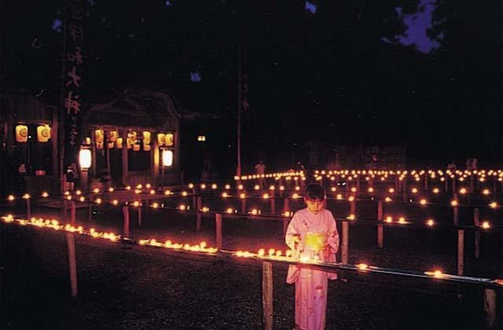 伊和神社風鎮祭（油万燈）