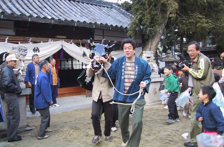 調田坐一事尼古神社のおんだ祭り