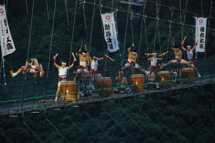 【2021年中止】つり橋まつり 揺れ太鼓