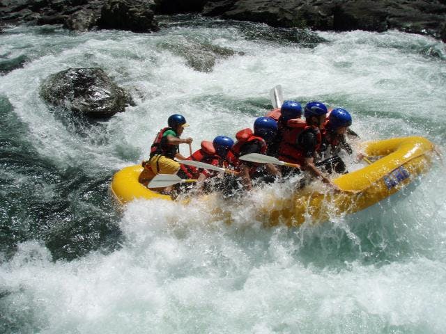 北山川ラフティング