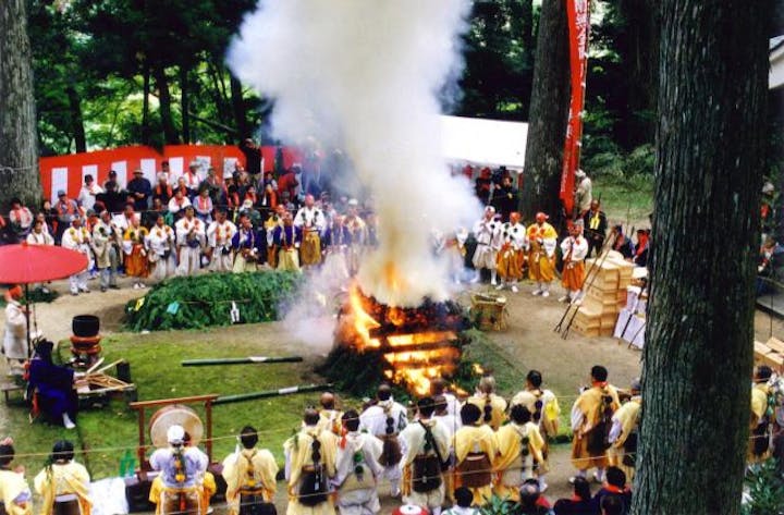 三徳山　炎の祭典