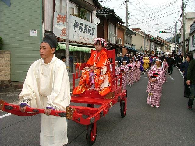 【2021年開催中止】益田七尾まつり（益田天満宮大小行司行列）