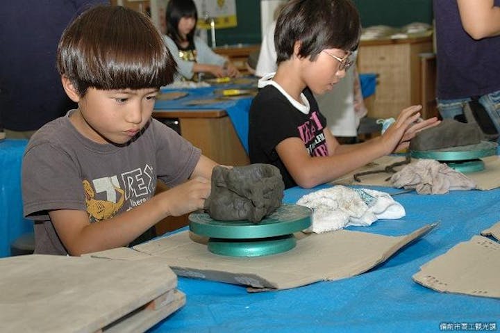 備前焼土ひねり体験