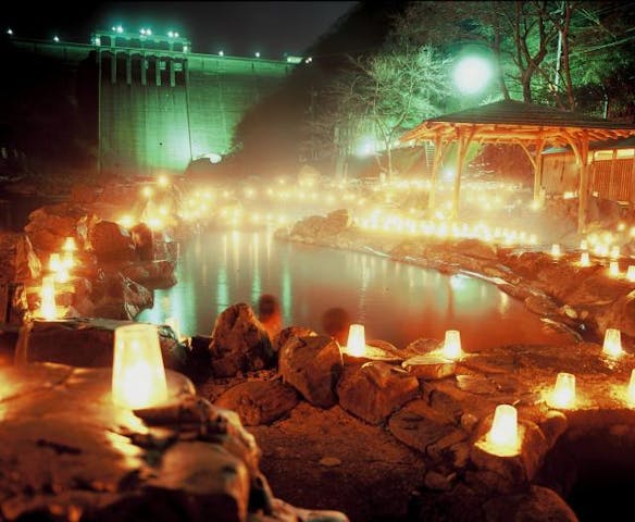 キャンドルファンタジーin湯原温泉（クリスマスキャンドル）