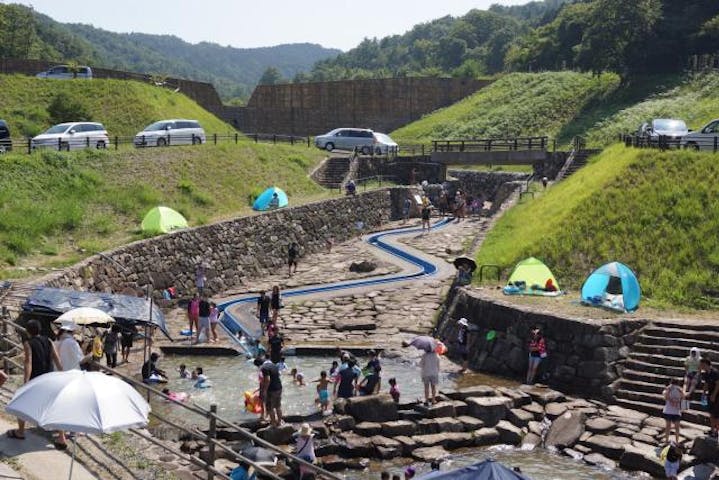 大狩山砂防ダム公園・ウォータースライダー