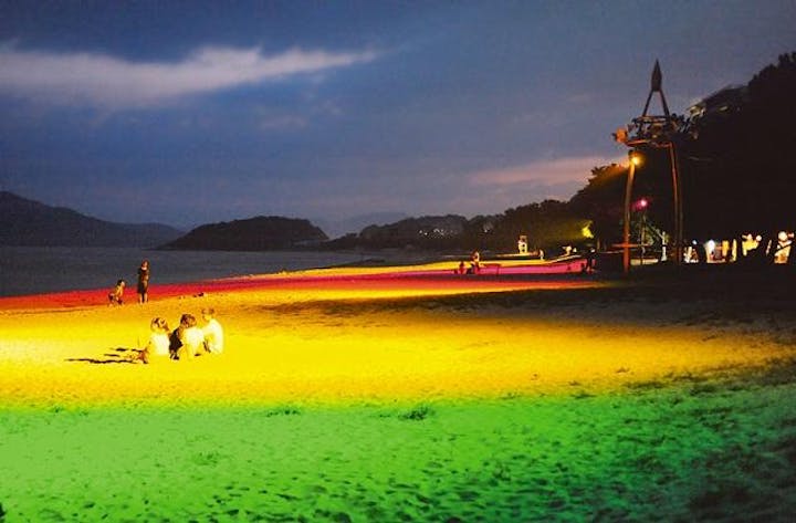 虹ケ浜海水浴場　渚のライトアップ