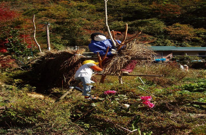 天空の村かかしの里の秋景色