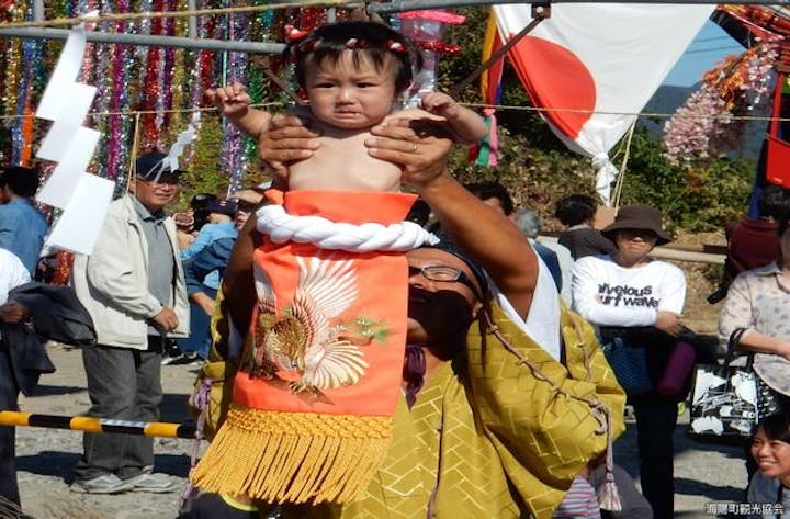 【2021年開催中止】湊柱神社奉納相撲　赤ちゃんの土俵入り