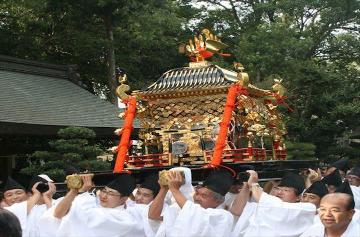 田村神社　御蚊帳撤神事