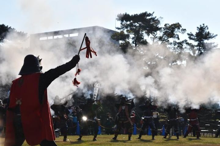 高松城鉄砲隊演武
