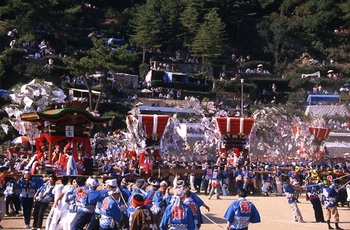 秋祭り太鼓台奉納