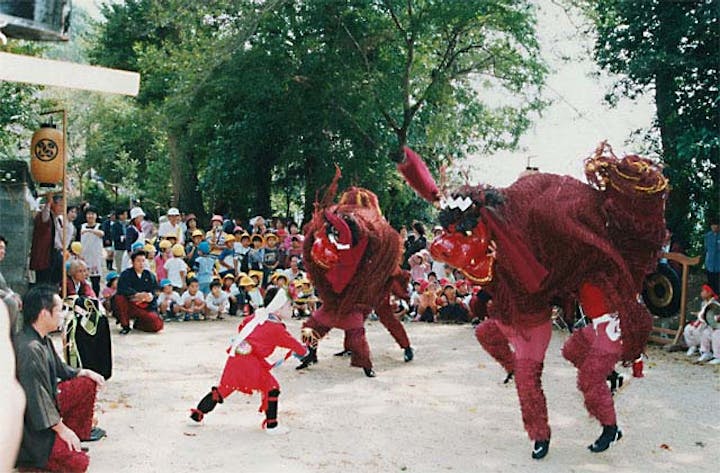 小川阿蘇神社奉納演舞