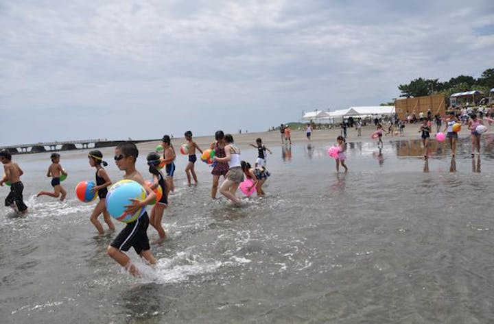 青島海水浴場開き