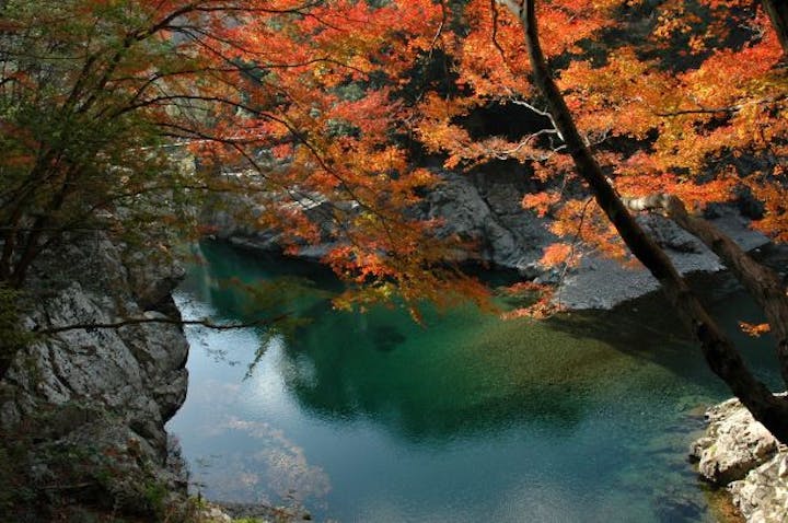 見立渓谷の紅葉