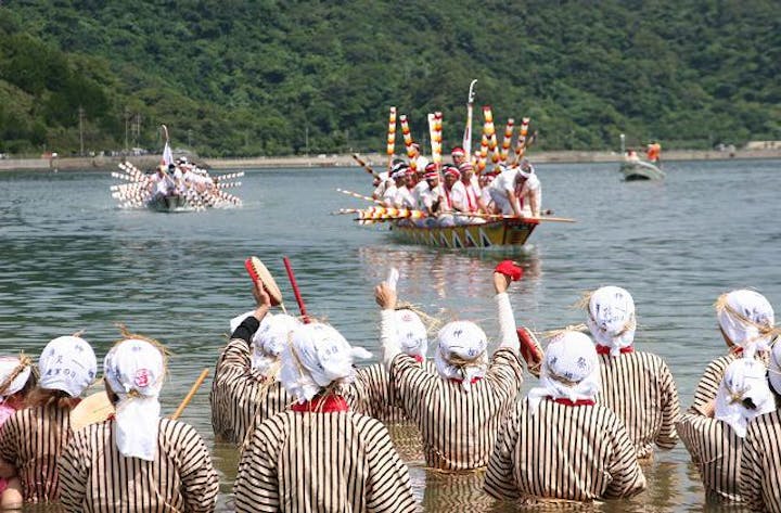 塩屋湾のウンガミ（海神祭）