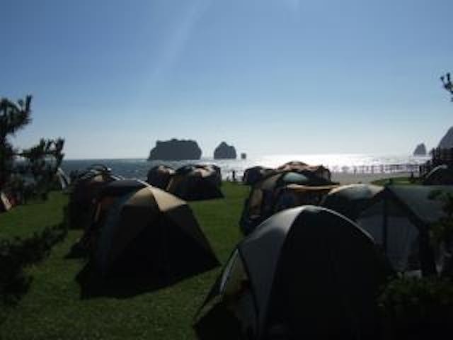 親子岩ふれ愛ビーチキャンプ場