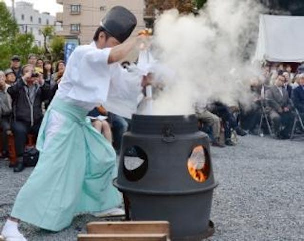白旗神社　秋祭・湯立神楽
