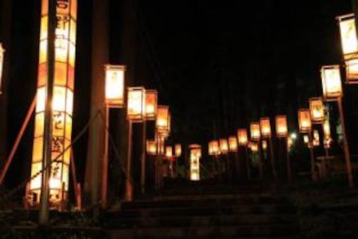 石動神社花燈籠押し