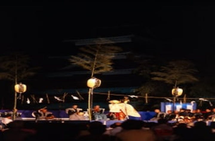 国宝松本城薪能