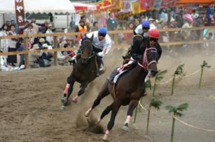 佐久市望月駒の里草競馬大会