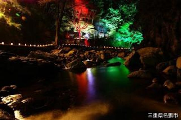 赤目渓谷『幽玄の竹灯』（渓谷ライトアップ）