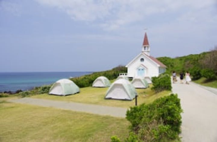 角島大浜キャンプ場(2020.4.25~5.31まで駐車場・施設の閉鎖あり）