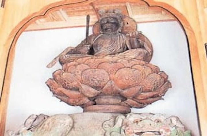 仏光寺（木造文殊菩薩騎獅像）