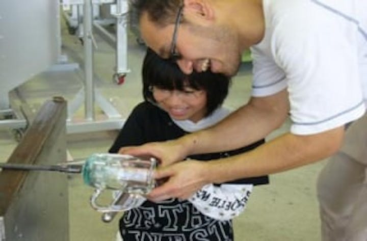 きららガラス未来館／ガラス体験