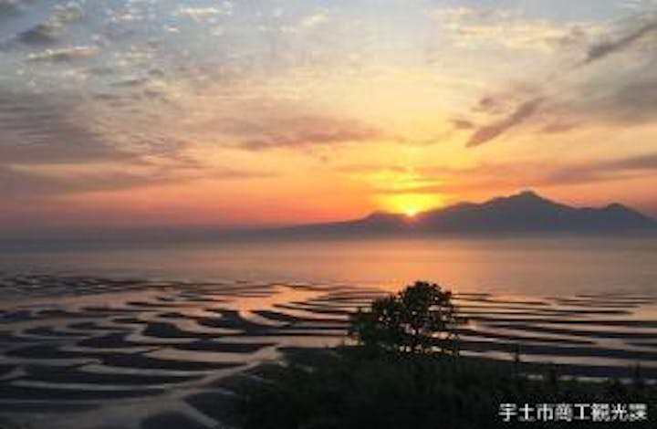 御輿来海岸干潟景勝の地
