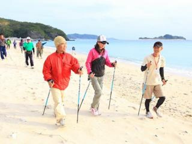 座間味村　ノルディックウォーキング