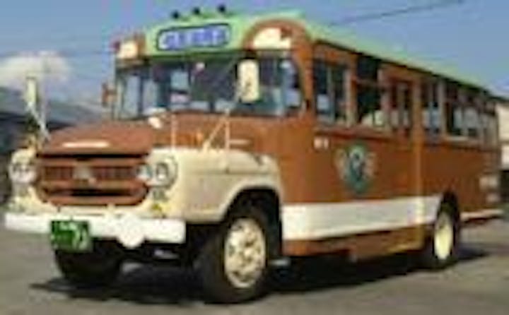 桧原湖周遊レトロバス（森のくまさん）