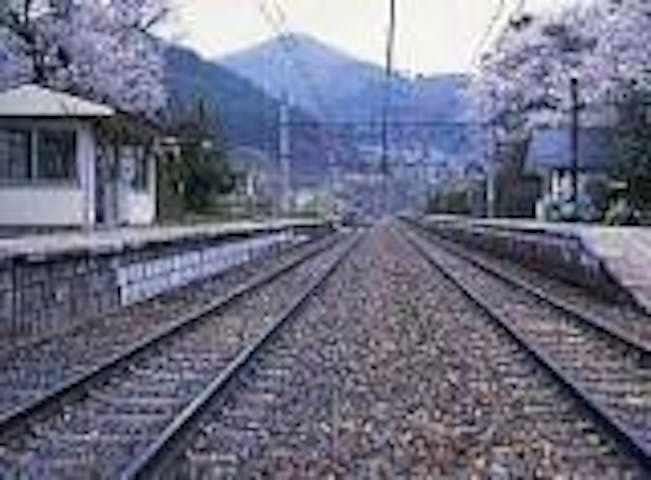 冠着駅の萩の花