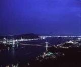 展望台から臨む関門海峡の夜景