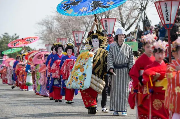 2026つばめ桜まつり　第81回分水おいらん道中